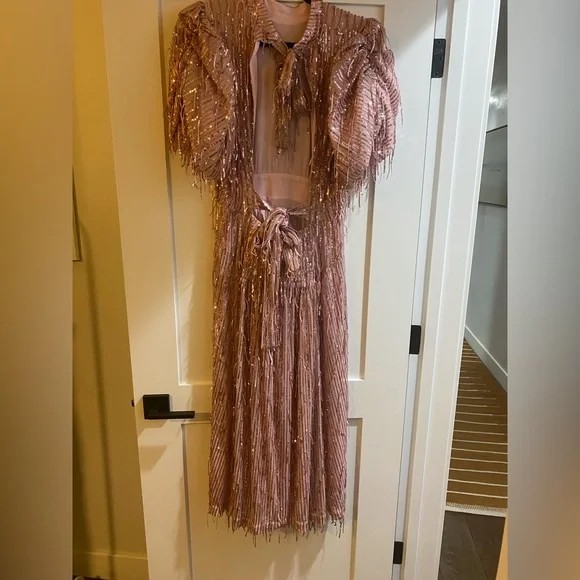 Rotate Birger Christensen Dawn Sequins Fringes Dress - Worn Once - Picture 8 of 9
